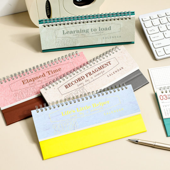 2026 Simple Mini English Desk Calendar Schedule Office Calendar Small Ornaments Desktop Creative New Year Calendar Cross-Border