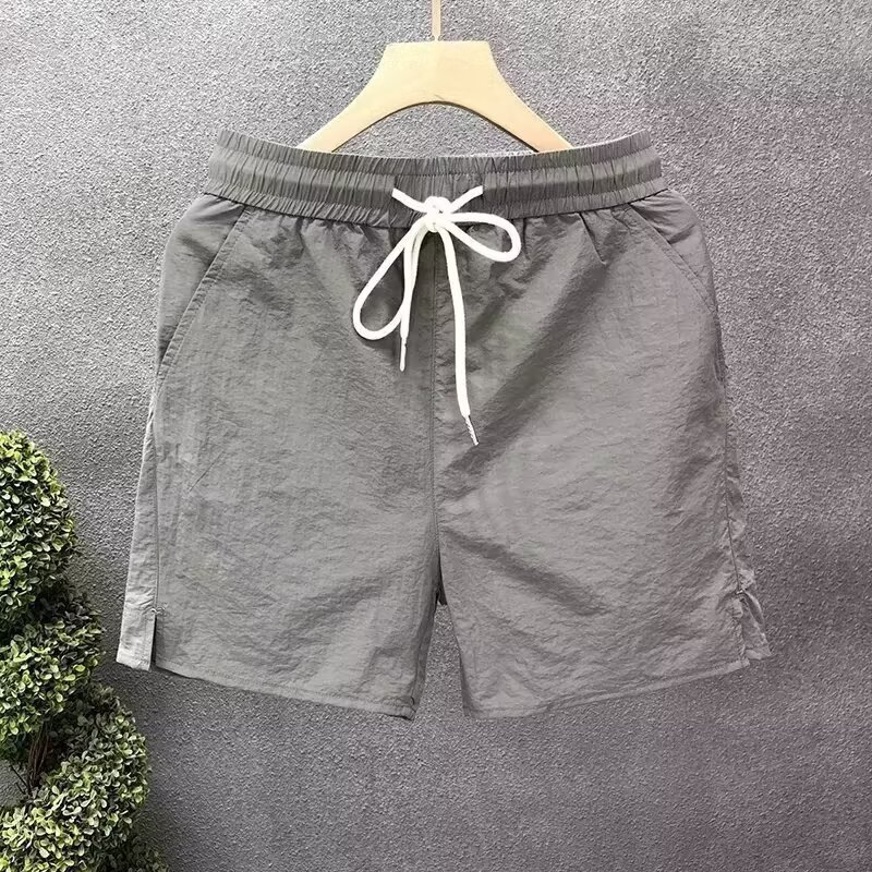 Men's Quick-Dry Cooling Shorts – Lightweight & Breathable 5-Inch Casual Shorts For Summer (M-4xl) – Grey, Black, Green & Beige_voghion.com