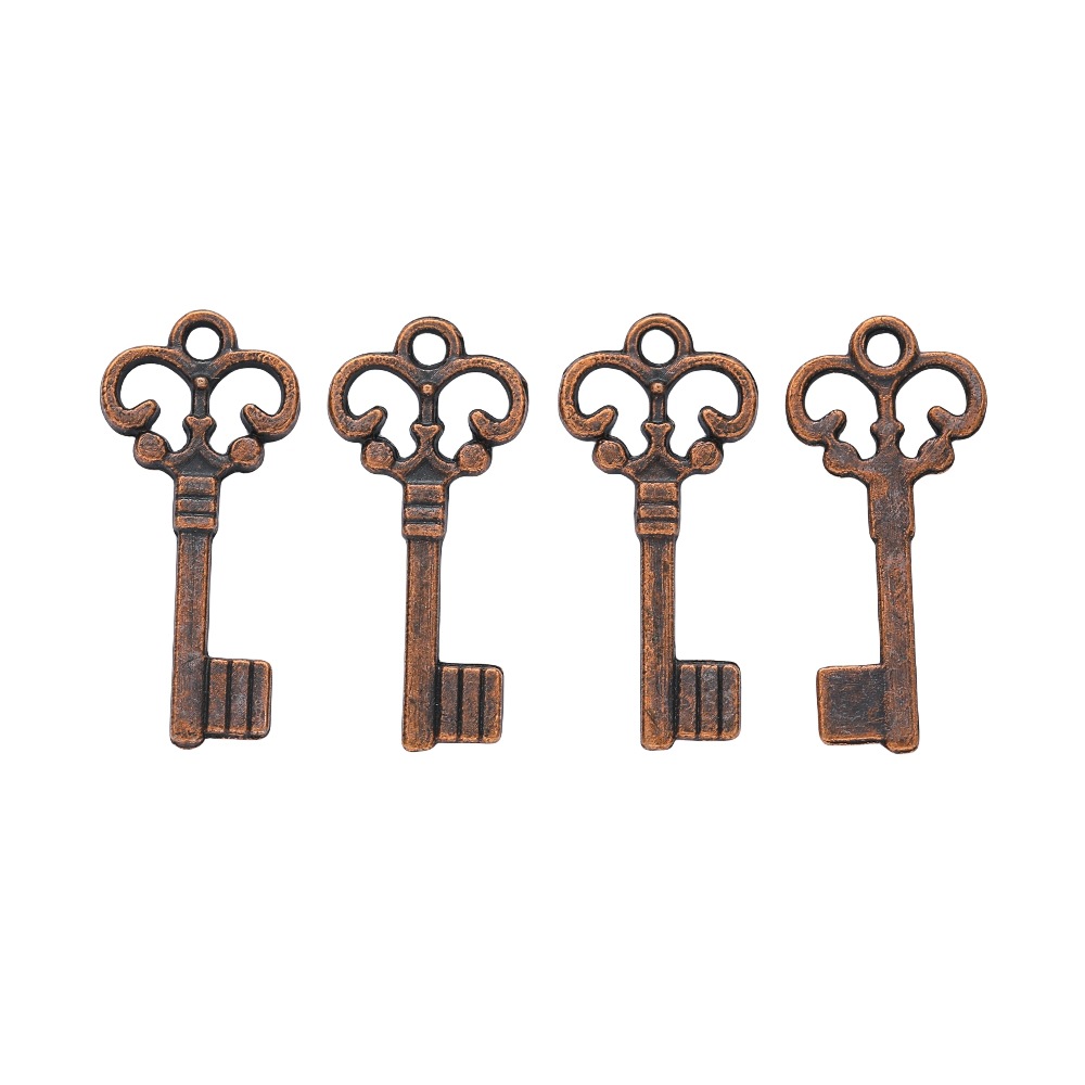 2g Weight Pendant Jewelry Making Type DIY Jewelry Accessories Classification 1 Piece Quantity Alloy Material Key Pattern Plating Design Cute, Retro Style 1 Piece Alloy Key Pendant DIY Jewelry Accessories 7