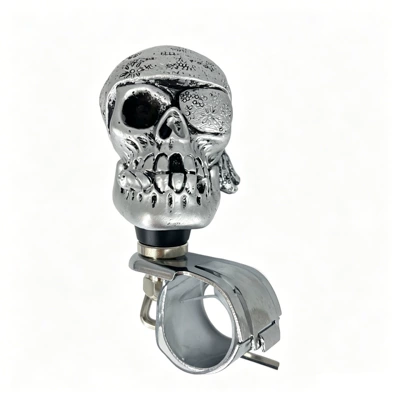 Wheel Power Ball, Personalized Power Ball, Steering wheel booster - smoking-skull