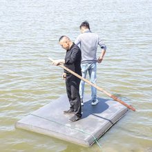 泡沫板浮船投料水上实心船浮漂船浮筒塑料硬筏子硬板割草平台鱼池