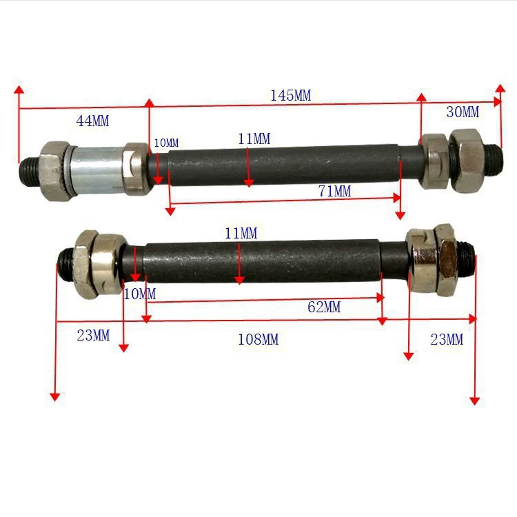Быстроразъемный стержень для горного велосипеда Подшипник ступицы фосфатированного полого вала Ступица быстросъемного вала Передний и задний полый вал
