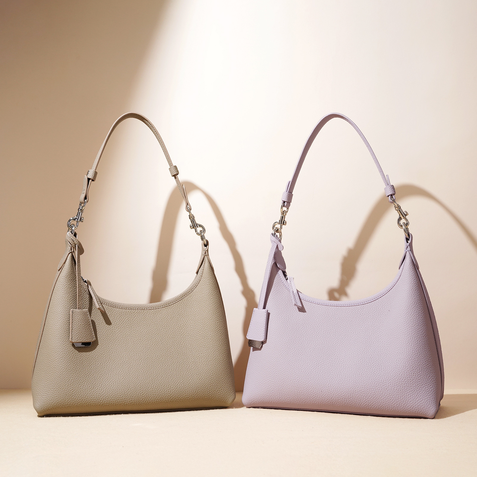 2025 New Spring/Summer Niche Design Top Grain Cowhide Single Shoulder Fashion High-End Minimalist Crossbody Bag For Women - Thumbnail 2
