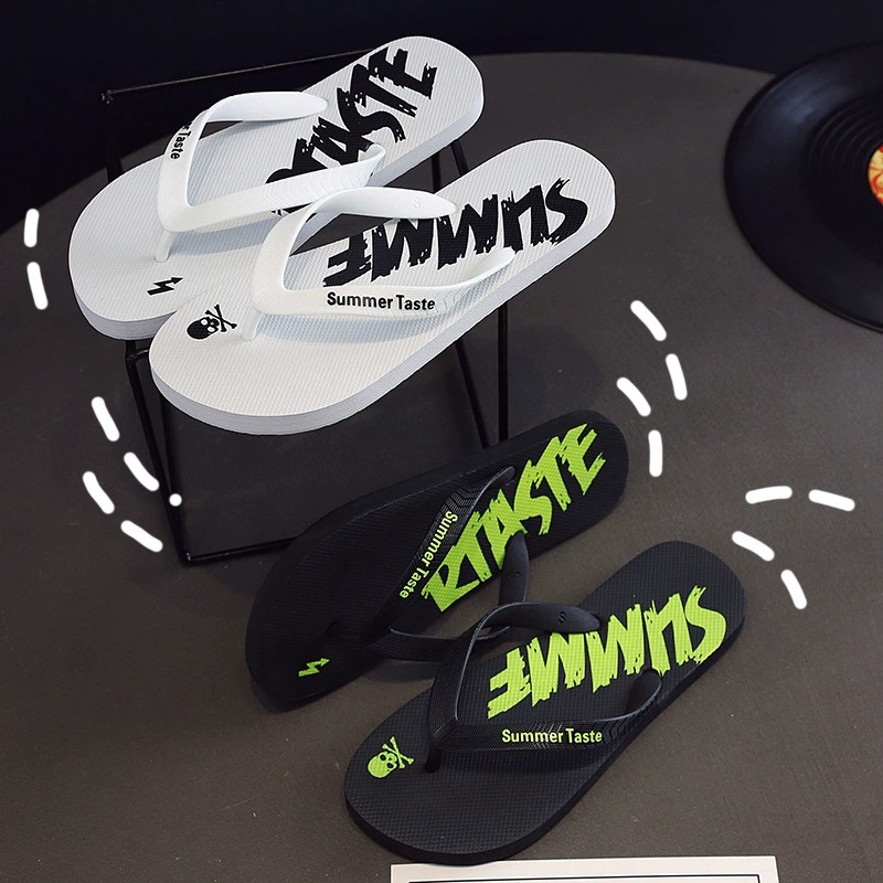 Новые стильные шлепанцы оптом, мужские тапочки, модные корейские пляжные туфли, летняя обувь для улицы, персонализированные сандалии