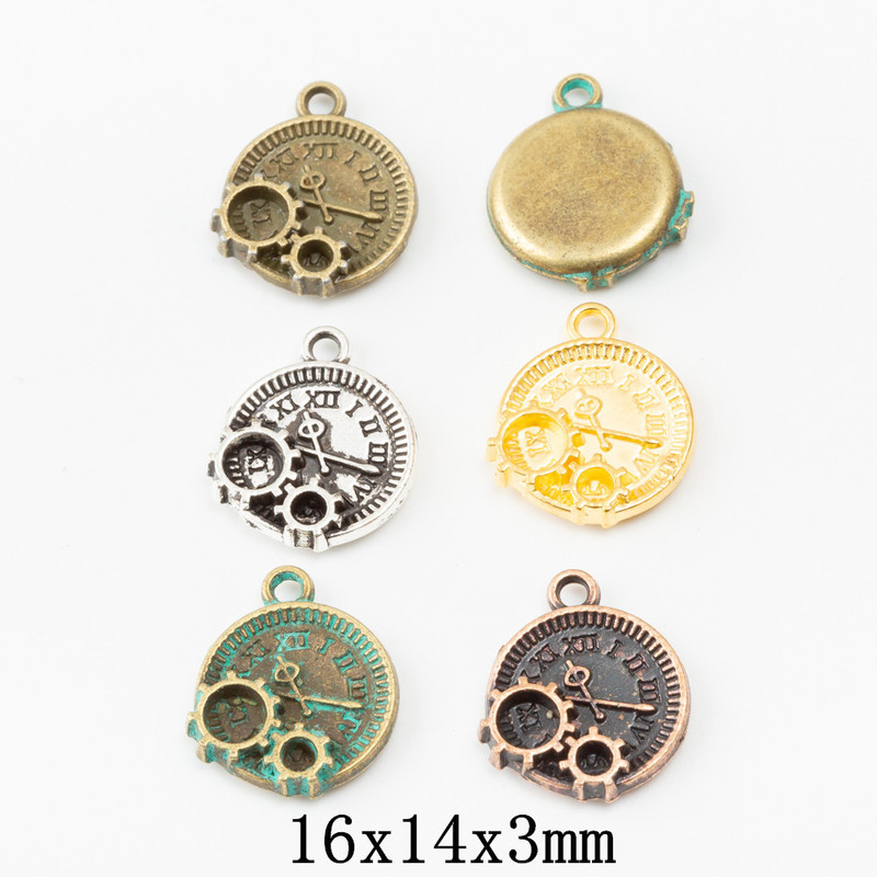DIY Jewelry Accessories Retro Zinc Alloy Gear Clock Pendant Zakka Wholesale Factory Direct Sales 1639 DIY Jewelry Accessories Retro Zinc Alloy Gear Clock Pendant Zakka Wholesale Factory Direct Sales 1639