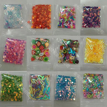 新款pvc亮片DIY手工滴胶填充材料彩色闪片美甲饰品贴片金葱粉批发