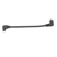 定制USB Micro转TYPE C OTG电源线  双弯头连接数据线 充电宝短线