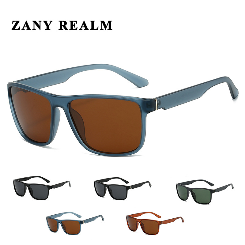 Gafas de sol retro de comercio exterior europeo y americano, gafas de sol polarizadas de conducción 24 nuevas gafas deportivas de alta gama para hombres del todo fósforo