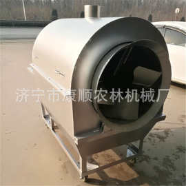 加大口径药材铜沫翻炒机  玉米黄豆冷转炒货机图片 盐巴炒货机