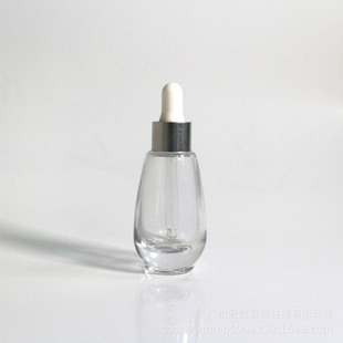 Spot 30ml Dropper Bottle Essence Bottle Original Solution Bottle Muscle Base Bottle Big Belly Essence Oil Glass Bottle Straw Bottle