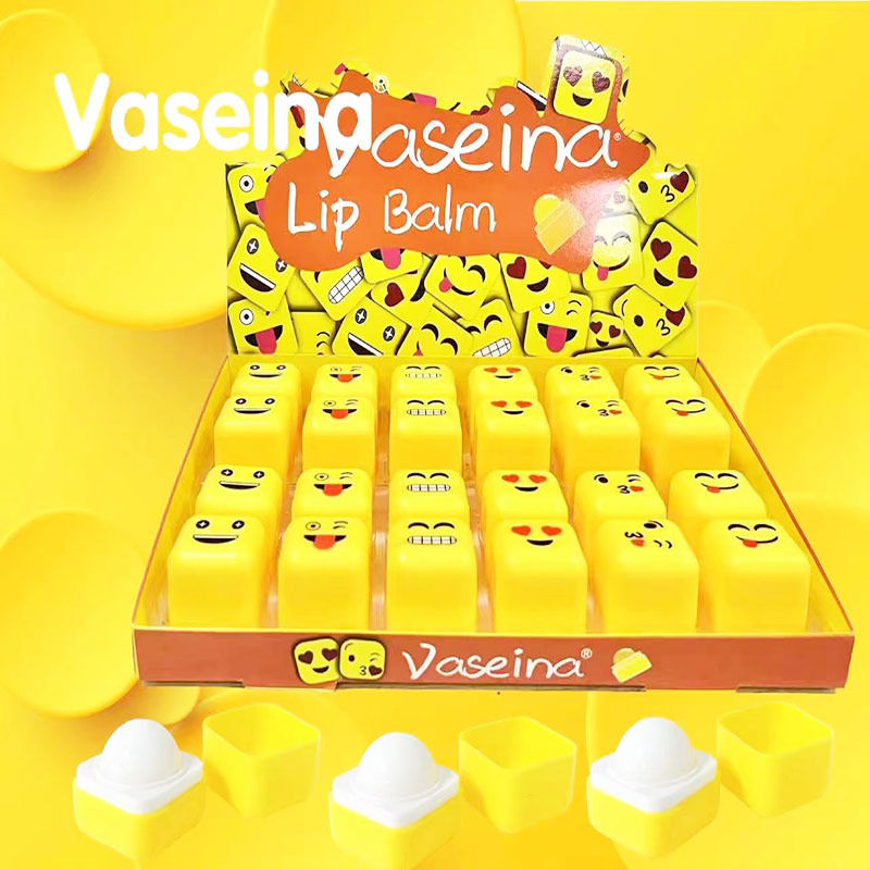Nuevo Comercio exterior transfronterizo macaron color de dibujos animados para niños hidratante bálsamo labial incoloro bálsamo labial en stock