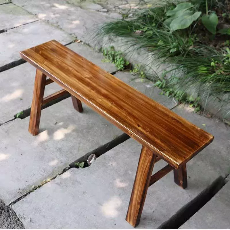 Горячий горшок деревянный скамейка из цельного дерева Домашняя скамейка Длинная скамейка на стене