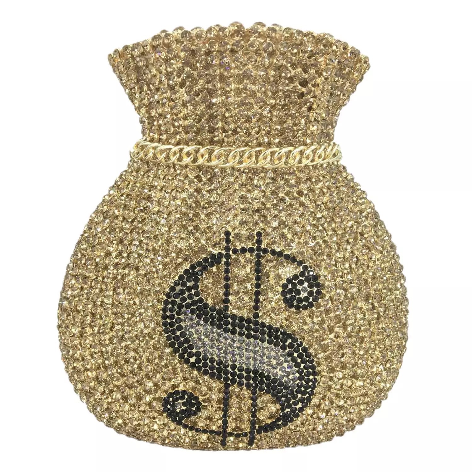 Sirena hecha a mano con diamantes bolso de cena de metal vacío bolso de diamantes lleno de mano bolso de mujer piedra embrague plata dura