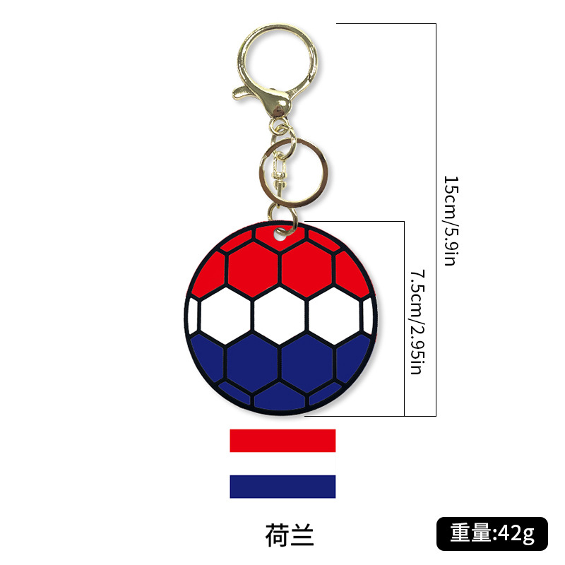 Amazon venta caliente de fútbol deportivo llavero colgante material de silicona bolsas de fútbol de dibujos animados decoración llave de regalo image 13
