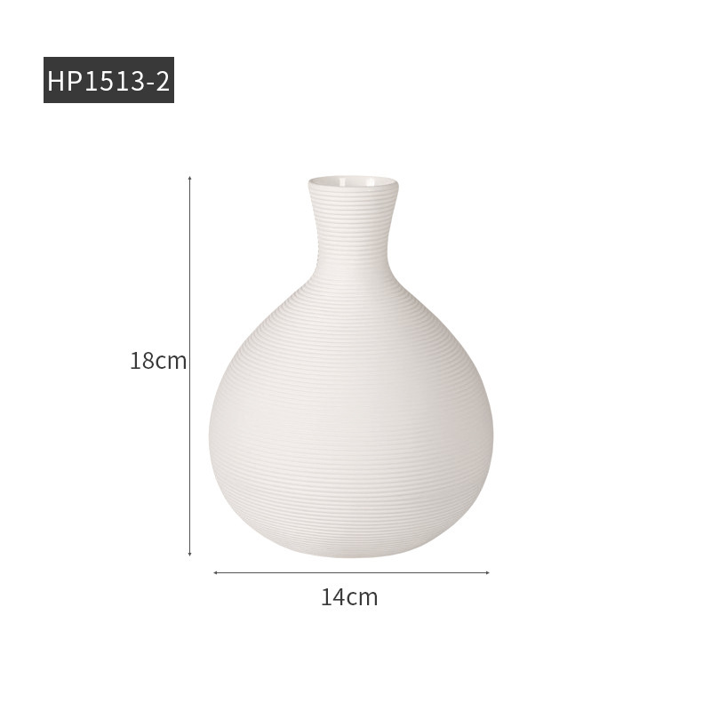 Minimalista moderno inswind creativo artístico de rayas de cerámica vasos de flores de escritorio de la sala de estar decoración de ornamentación