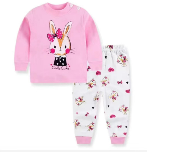 2023 nueva ropa para niños traje de ropa interior para niños coreanos ropa de otoño para niños pequeños y medianos pantalones largos pijamas para bebés ropa para el hogar