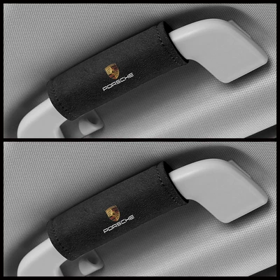 car roof armrest gloves car | Sürətlər qutusu və əl tormozu başlıqları - porsche-black-suede-pull-gloves-pair