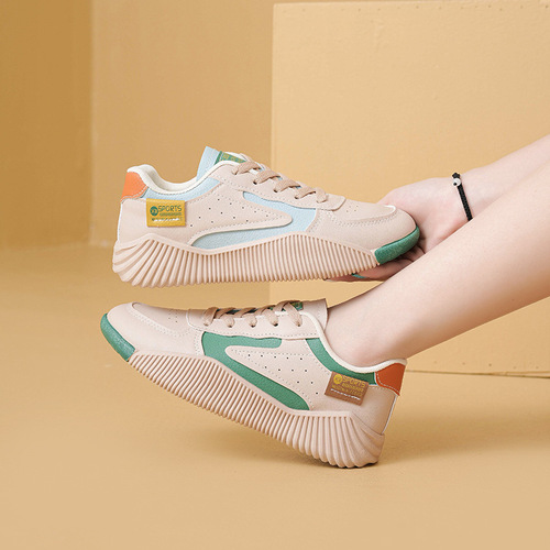  new autumn ins Korean version white shoes female students sneakers sports running casual versatile shoes 6602