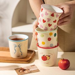 摩登主妇陶瓷咖啡杯新款家用喝水杯手握杯马克杯牛奶早餐杯子