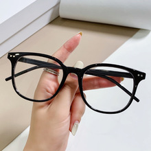新款潮流米钉眼镜框女网红圆框防蓝光眼镜架时尚潮款近视成品眼镜