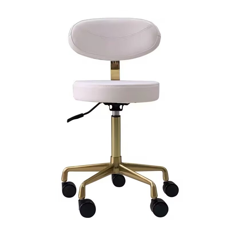 Silla de manicuría silla de oficina silla de mecánico taburete dentista elevación silla giratoria silla de peluquería polea taburete