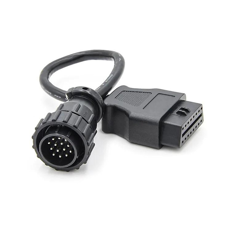 14pin to 16 Pin OBD2 II  Adaptor Cable For benz 14针 卡车线