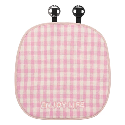 Headrest Pillow, All-Season Universal Car - plaid-three-dimensional-cat-cushion-pink-front-row