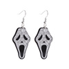 Ghost acrylic earrings, European style, halloween