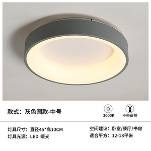 卧室灯简约现代led吸顶灯温馨浪漫房间客厅灯创意卧室北欧灯具