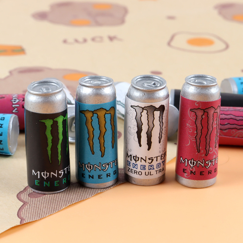 Simulated monster energy drink cans, miniature convenience store scene decorations, resin accessories, DIY ornament components Simulated monster energy drink cans, miniature convenience store scene decorations, resin accessories, DIY ornament components