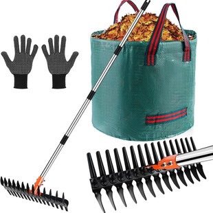 High-Quality Double-Tooth Leaf Rake for Garden and Lawn Care