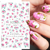Nail stickers, adhesive fake nails contains rose for nails, suitable for import