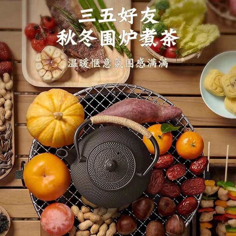 Estufa de barbacoa de hierro fundido estufa doméstica conjunto completo de carbón barbacoa estufa de té traje antiguo Estufa de hierro estufa de carbón