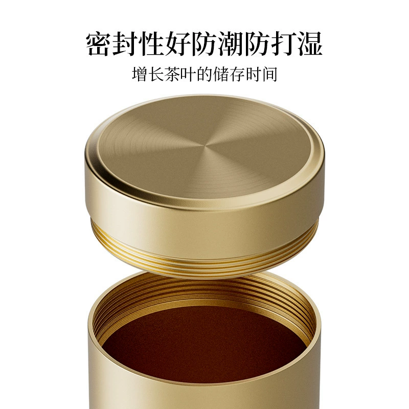 Metal handheld tea for traveling, big small box