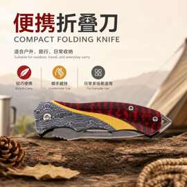 不锈钢折叠刀阳江折叠刀跨境新款家用户外高硬度折刀便携便利