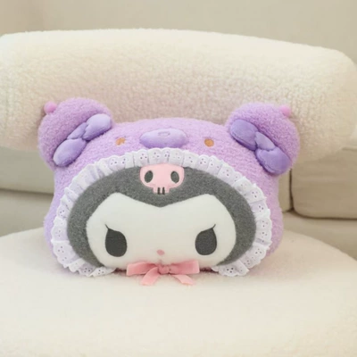 Cartoon car headrest car pillow Headrest - kuromi-28x20cm