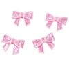 Bow tie for hair straightening, children's hair accessory, flashing nail sequins with bow, 4.5cm, with embroidery