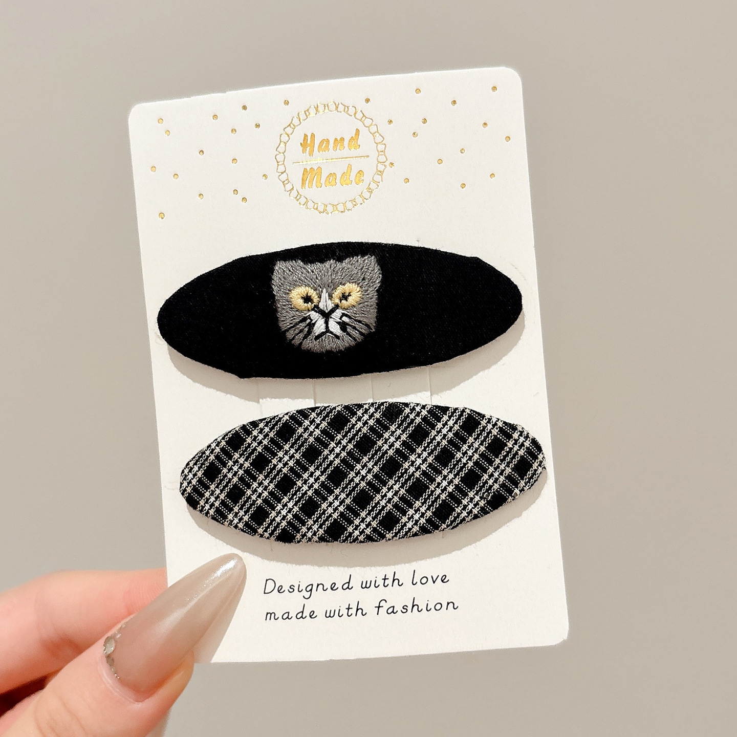 Clip de cabello de flor de leopardo para mujeres clip de cabello de alto nivel frente clip de frangeo 2025 nuevo clip lateral clip de cabello toque