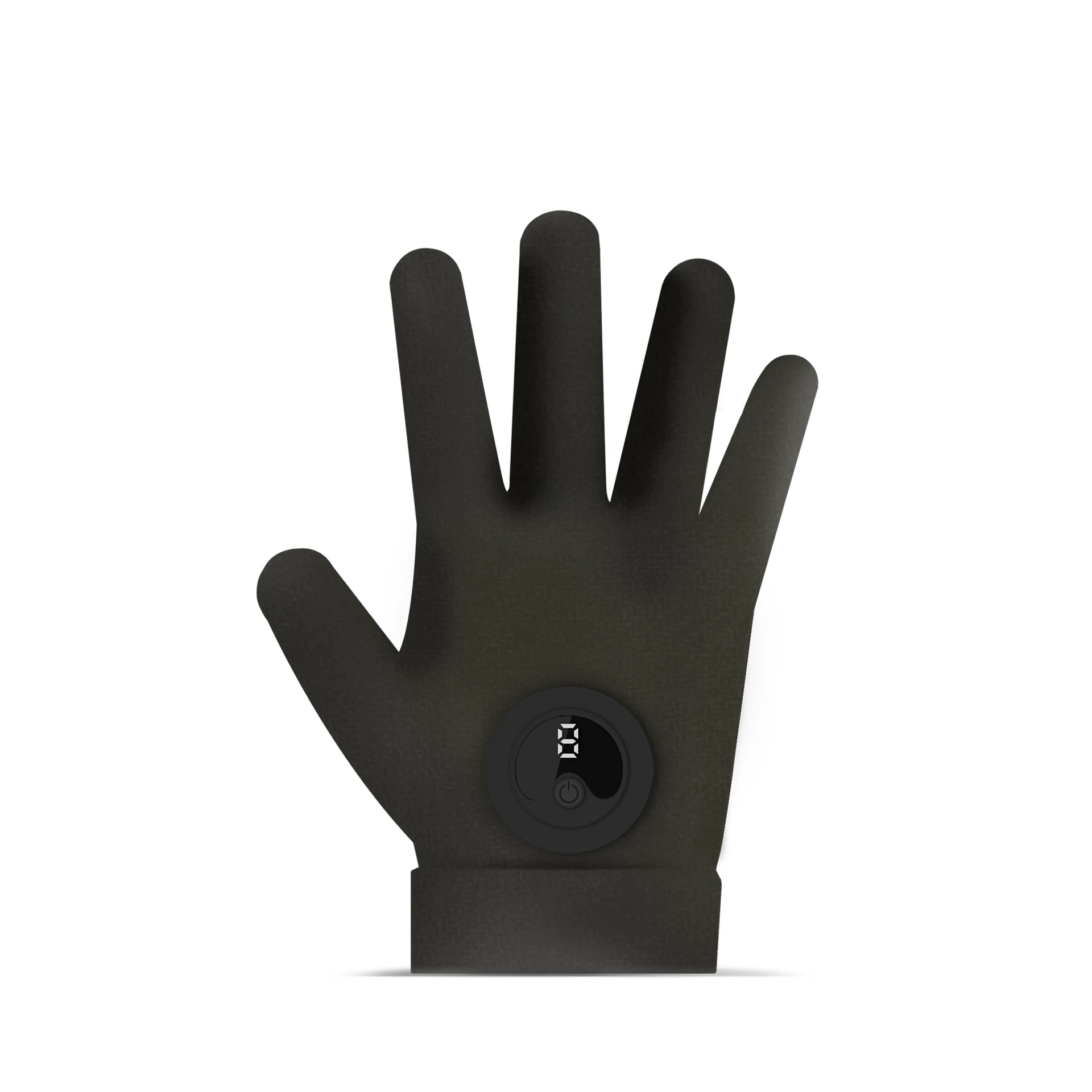 EMS massage gloves, cosmetic/professional, black, multiple host options