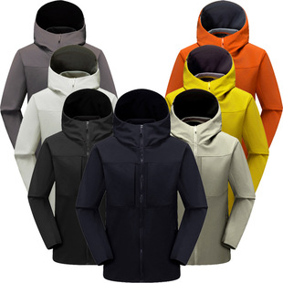 Winter Outdoor Men's Soft Shell Jacket with Fully Heat-Sealed Inner Seams, Thermal Fleece Jacket, Softshell Jacket, Workwear Mx