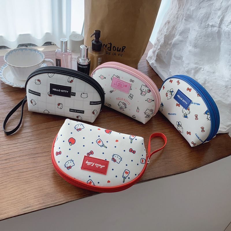 HelloKitty正版授权大容量化妆包可爱收纳包新款手提包手机包化妆|undefined