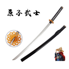 アニメ木刀竹刃道具cos周辺未開刃卸売りアニメ玩具刀道具原子武士金盤