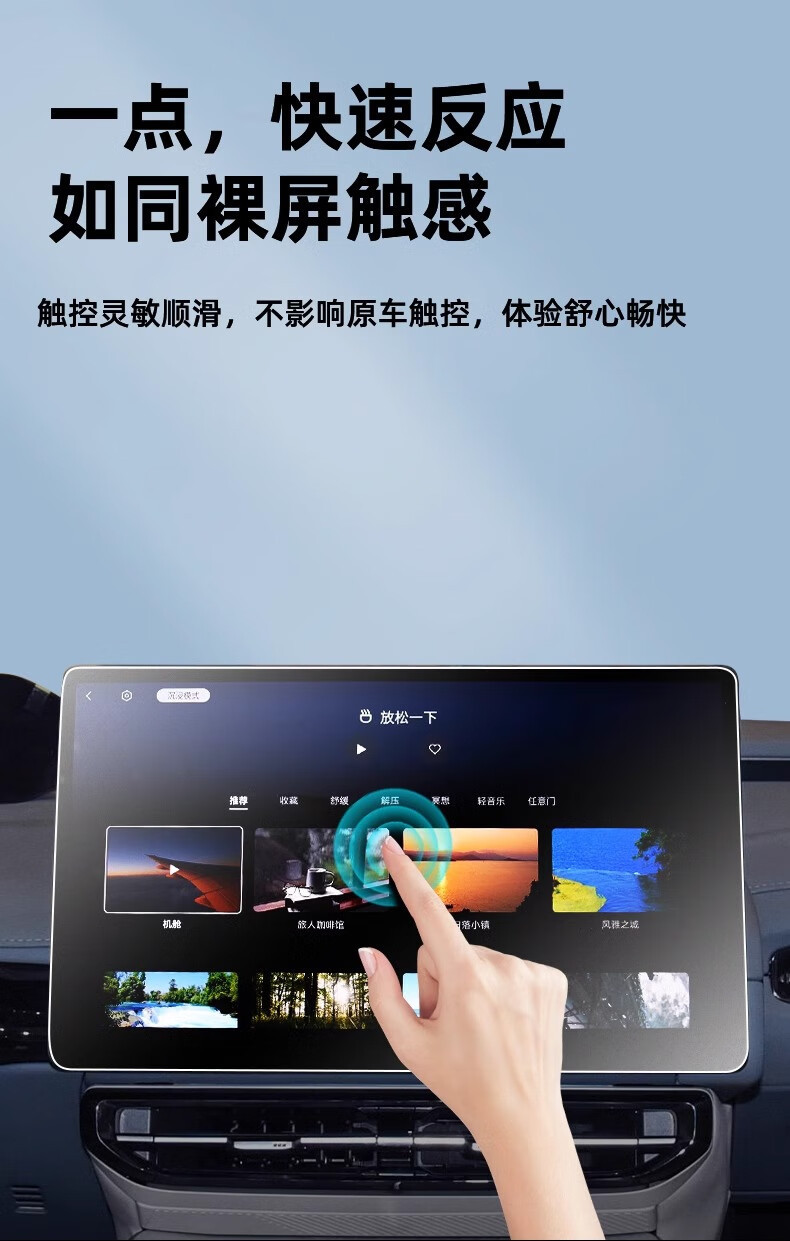 Haobo Ht Special Screen Tempered Film, Central Control Navigation Instrument Film, Matte Accessories, Modified Interior Car Supplies