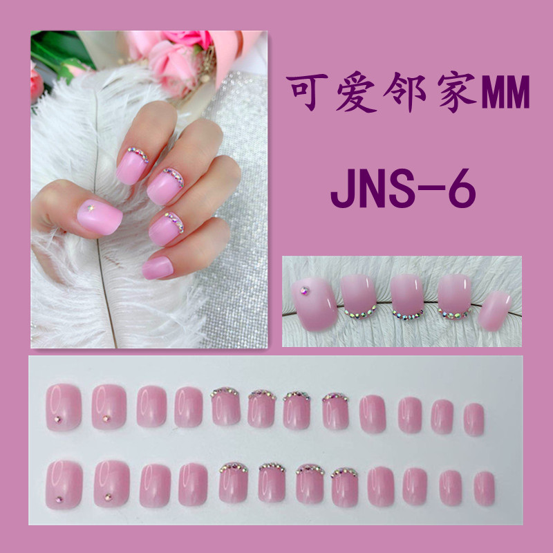 Uñas postizas completas de diamante boda