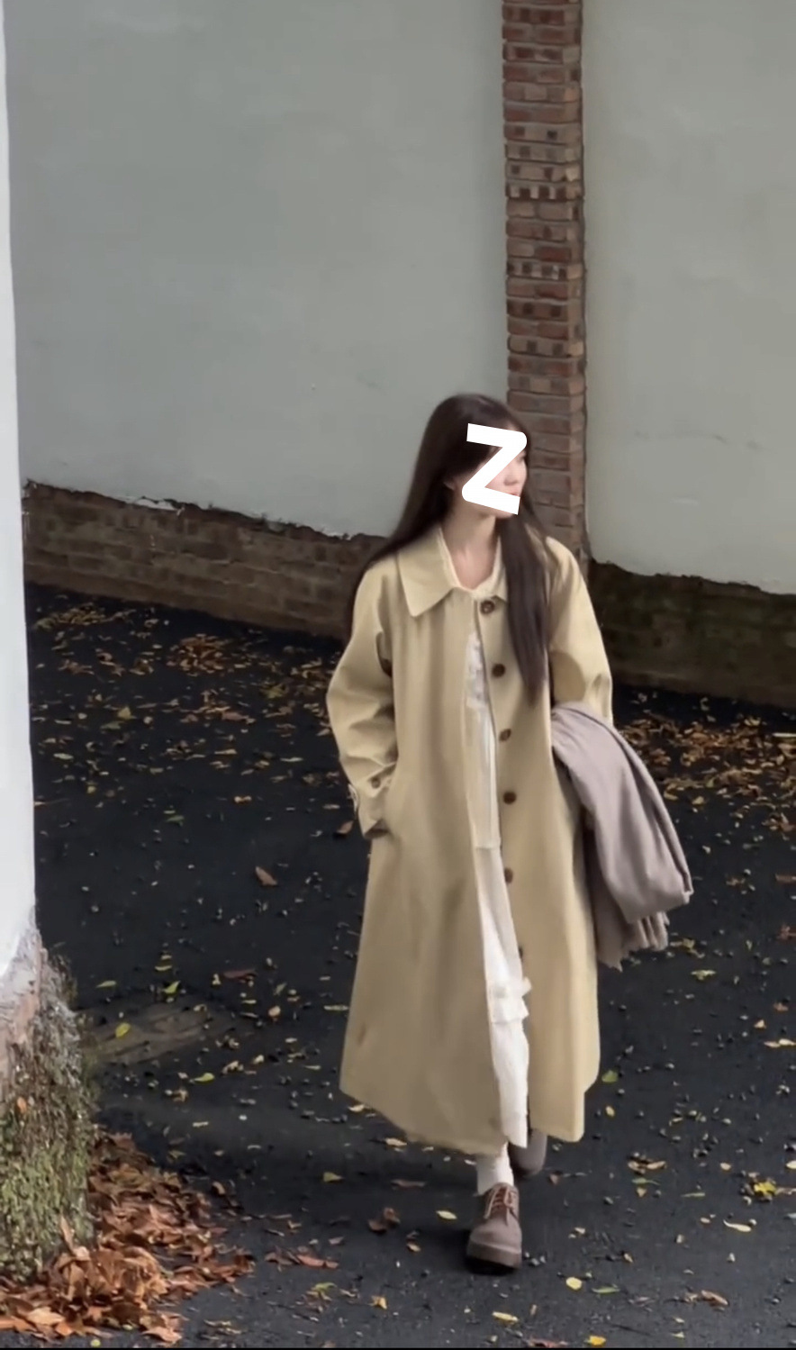 Minimalistisk trenchcoat för kvinnor elegant höst vinter khaki_voghion.com