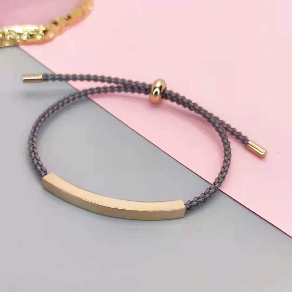 로즈 골드 + 그레이 로프