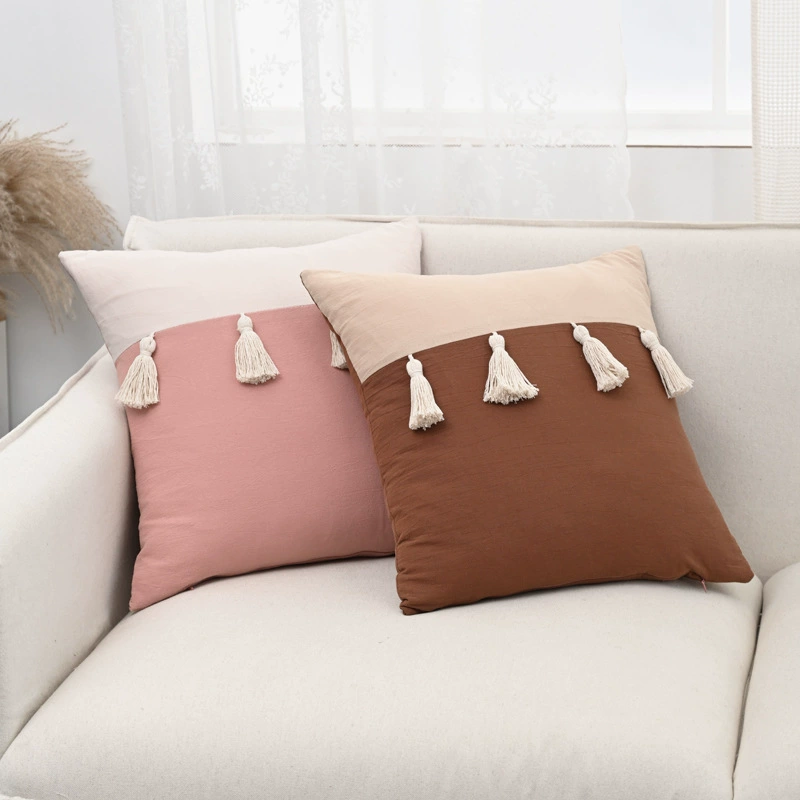 Retro cotton pillow, pillowcase, sofa for bed, American style