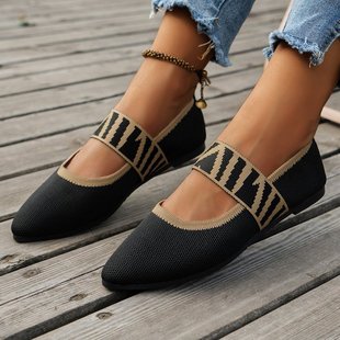 2025 Women's Shoes Spring and Autumn New Breathable Shallow Mouth Lightweight Mom Shoes Soft Sole Round Toe Fashion Casual Slip-On Flats