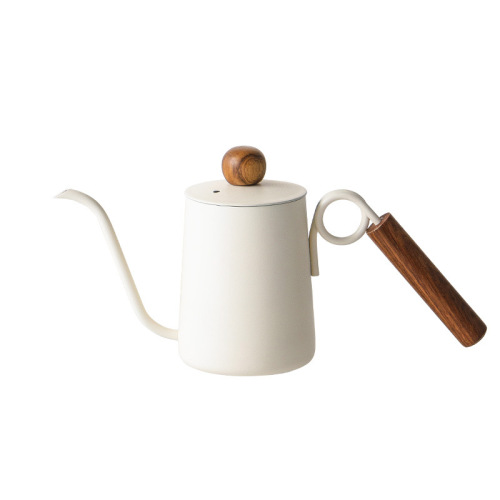 Original ring hand-brewed coffee pot 304 stainless steel hanging ear hand-brewed kettle rosewood handle narrow mouth long mouth kettle