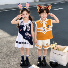 女童连衣裙夏装2026新款洋气儿童尼克朱迪polo背心裙夏季公主裙子